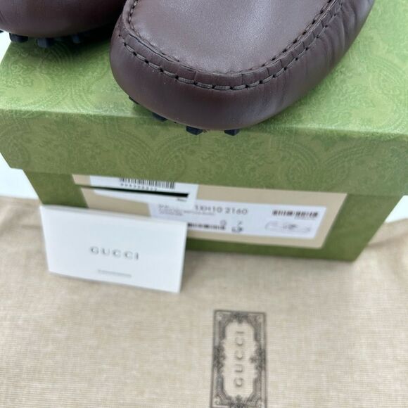 Men’s Gucci ayrton Web striped driver loafers size 7 fits eight US made in Italy - Picture 4 of 10